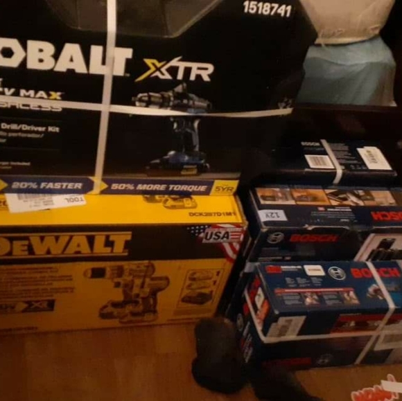 The big kobalt in black plastic case is 250 the de - Picture 2 of 4